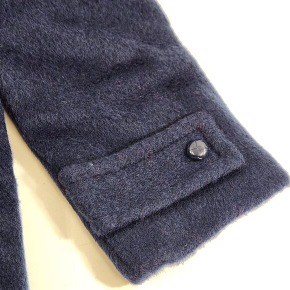 Vintage May May Kids Winter Coat Size 8 Detachable Hood Blue Red - Picture 4 of 11